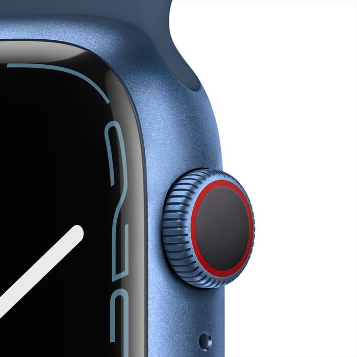 APPLE - Apple Watch Series 7 GPS+Cellular 45mm Alluminio-Cinturino Sport  Azzurro | Euronics