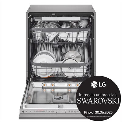 LG - Lavastoviglie QUADWASH DB365TXS Classe B 10coperti-Acciaio inossidabile