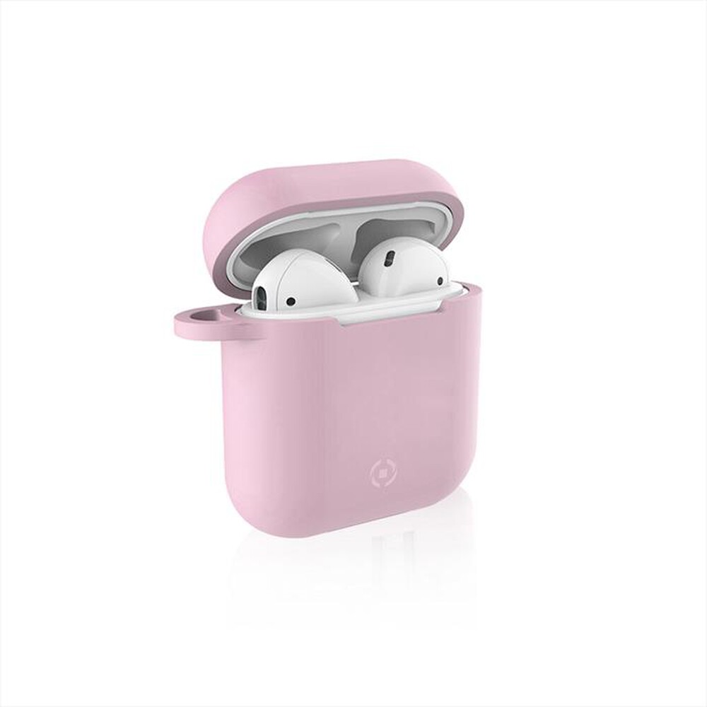 "CELLY - CUSTODIA PER CHARGING BOX DELLE AIRPODS-Rosa/Silicone"