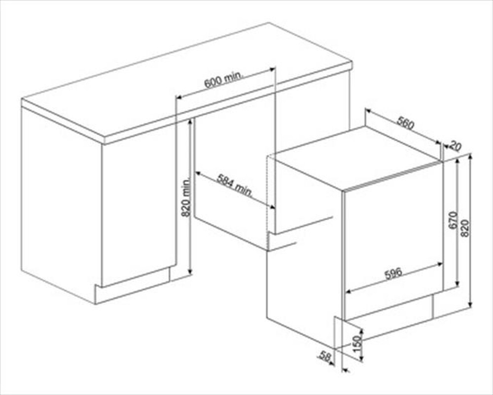 Immagine del prodotto SMEG - Lavasciuga LSIA147S 7/4 Kg Classe E