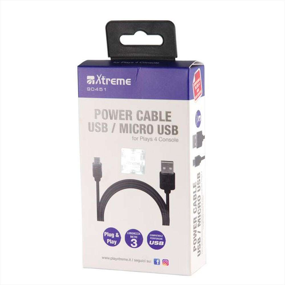 "XTREME - 90451 - PS4 Power Cable USB - "