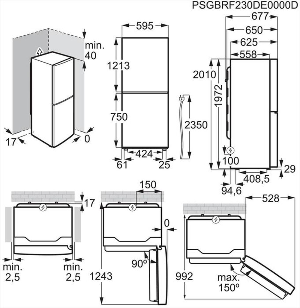 Immagine del prodotto ELECTROLUX - Frigorifero combinato LNT6ME36U Classe E 366 lt-Inox