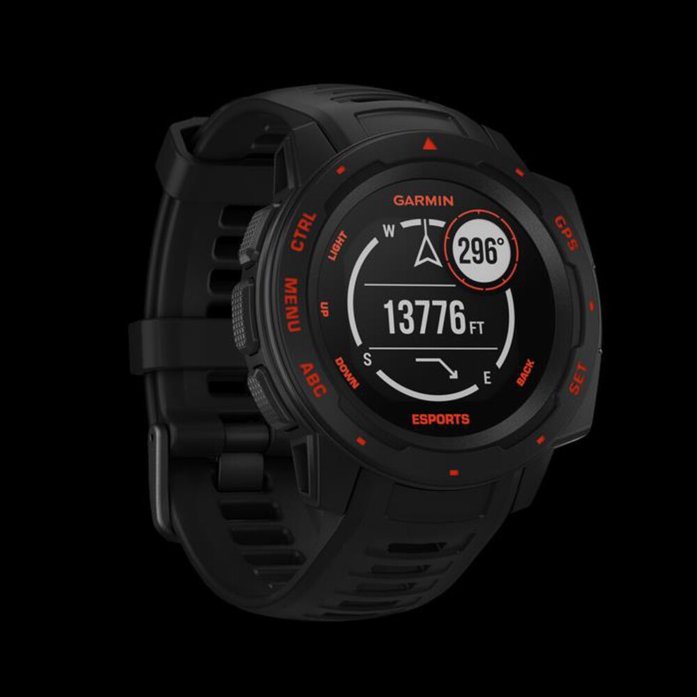 Boîtier Principal De Remplacement Pour Garmin Instinct Esports (noir/rouge) - État Grade A 9.5/10