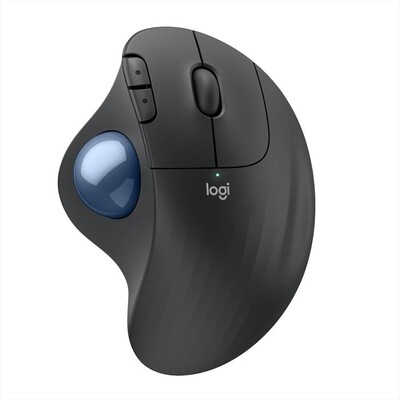 LOGITECH - Trackball wireless ERGO M575S-Grafite/Blu