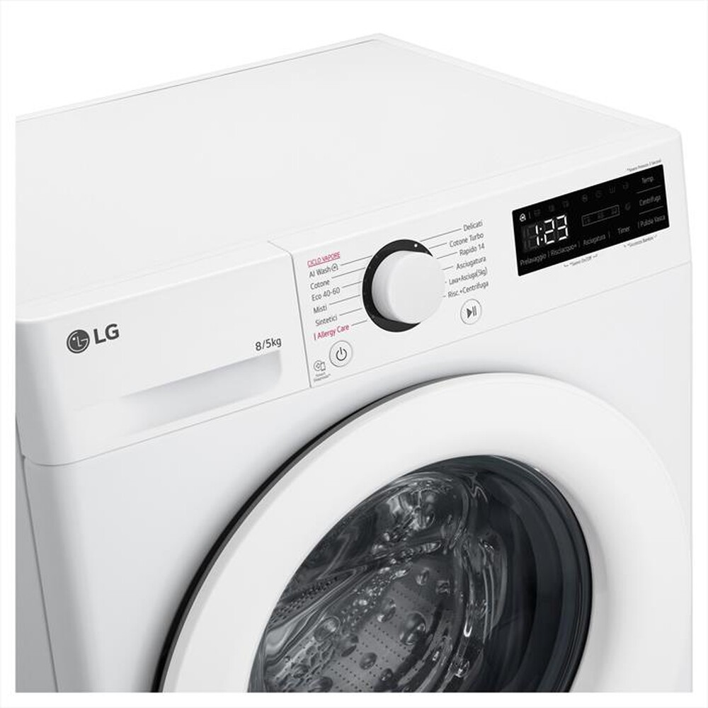 Immagine del prodotto LG - Lavasciuga AI DD D2R3S08NSWW 8/5 Kg Classe E-Bianca