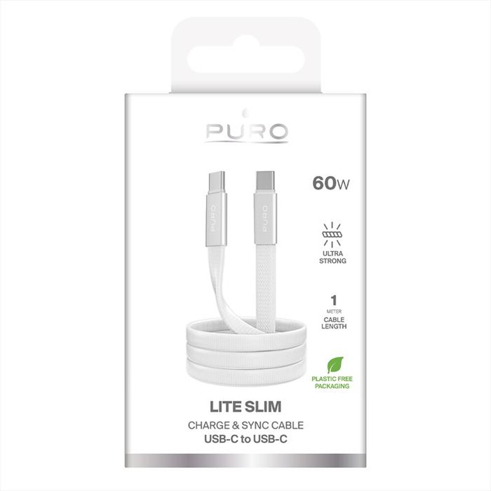 Immagine del prodotto PURO - Cavo Slim AIR 60W 1mt-Bianco