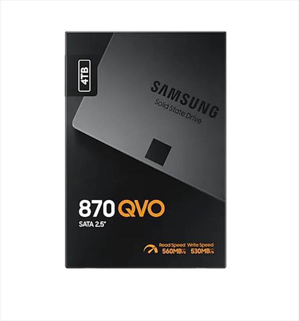 "SAMSUNG - 870 QVO SATA 2.5\" SSD 4TB Hard disk-Nero"