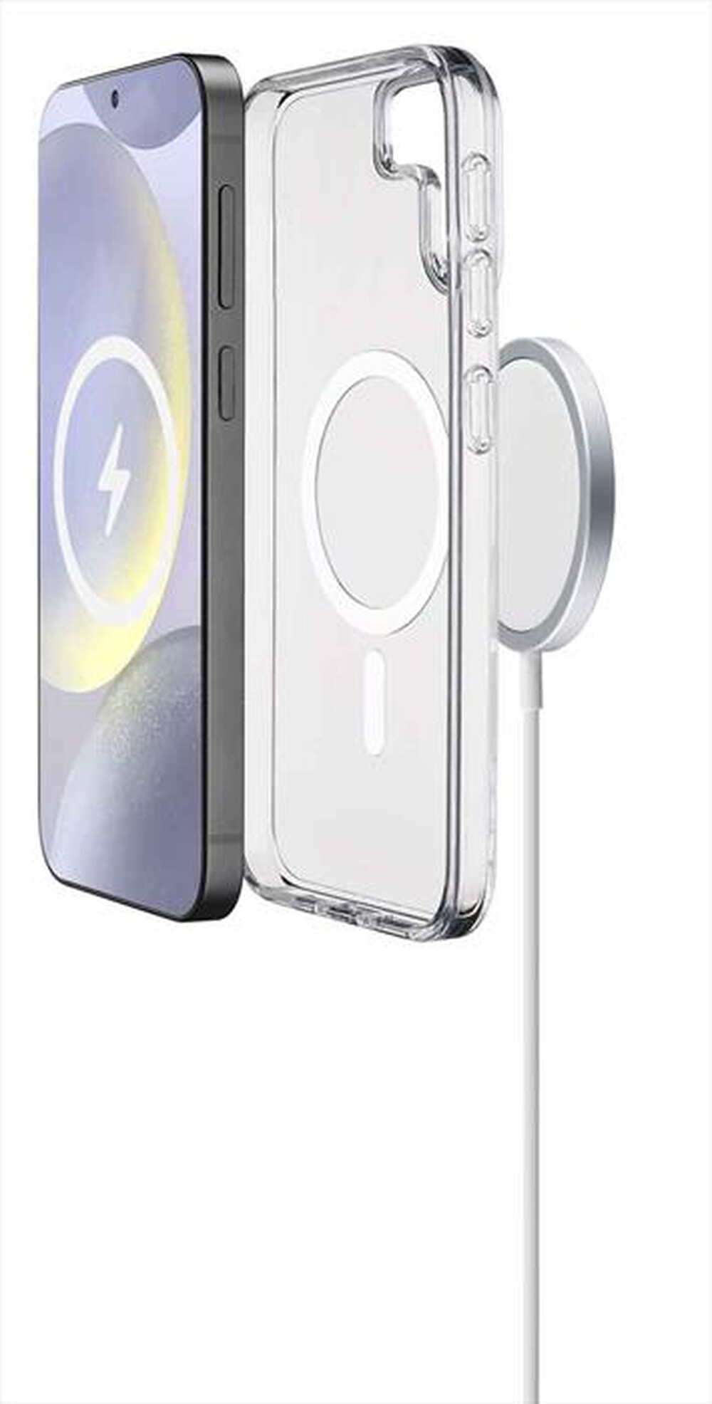 Immagine del prodotto CELLULARLINE - Custodia magnetica GLOSS MAG per Galaxy S25+-Trasparente