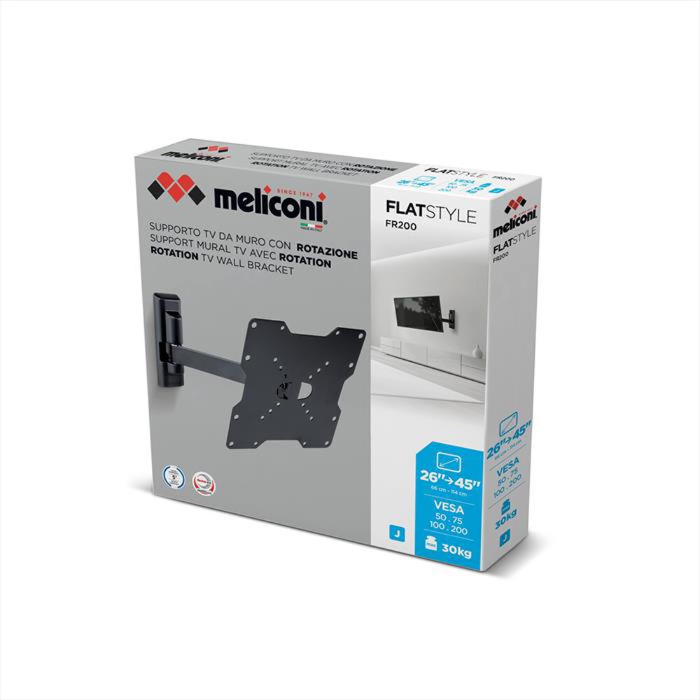 Immagine del prodotto MELICONI - Supporto TV FLATSTYLE FR 200 IT-Nero