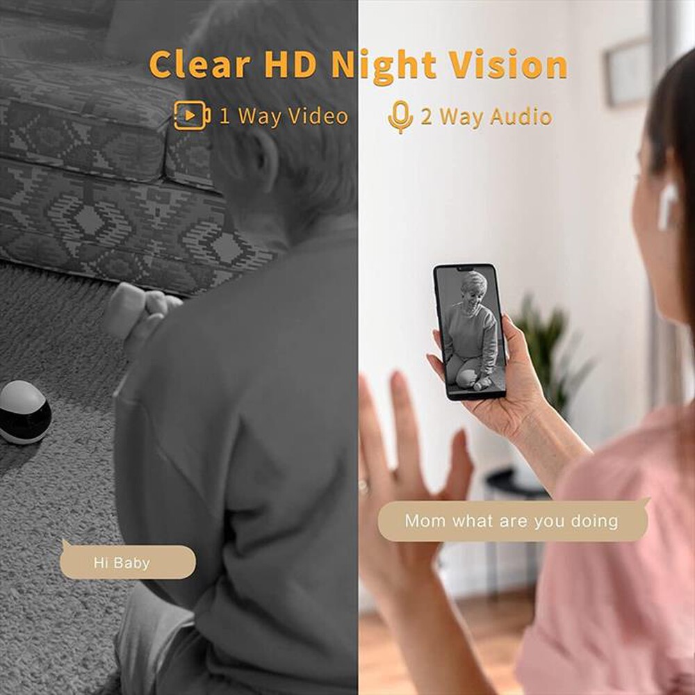 Immagine del prodotto ENABOT - EBO SE Telecammera per animali domestici 108-BIANCO/NERO