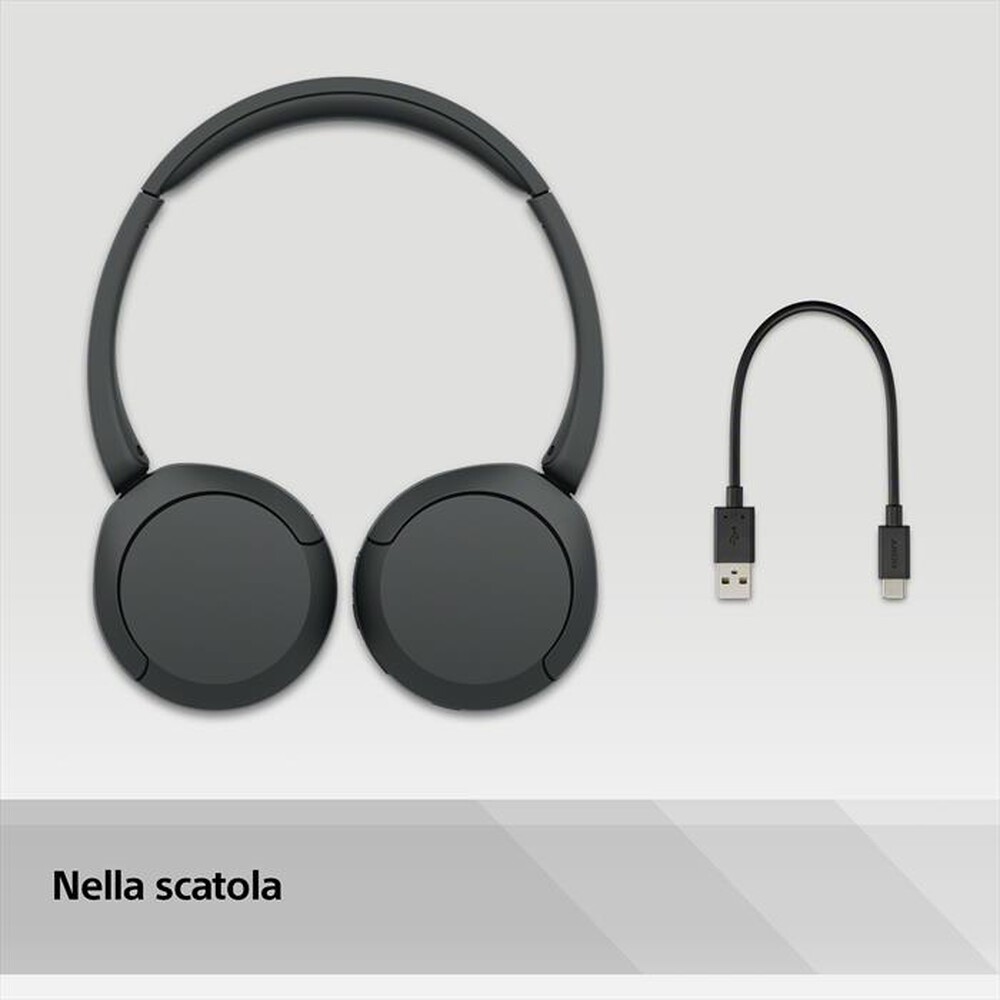 Immagine del prodotto SONY - Cuffie Bluetooth on ear WHCH520B.CE7-Nero