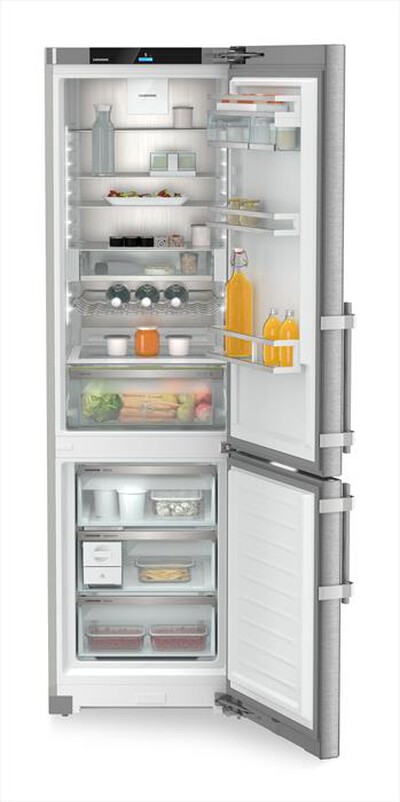 LIEBHERR - Frigorifero combinato CNSDB 5753-20 Classe B-Acciaio SmartSteel / Silver