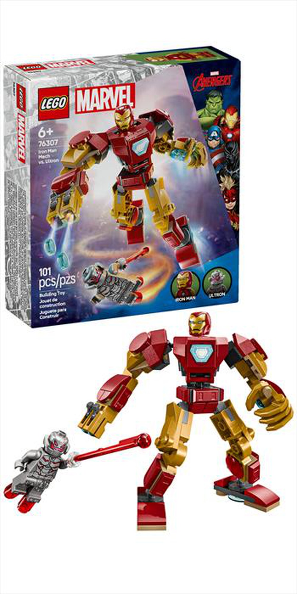 Immagine del prodotto LEGO - SUPER HEROES MARVEL Mech Iron Man vs Ultron 76307