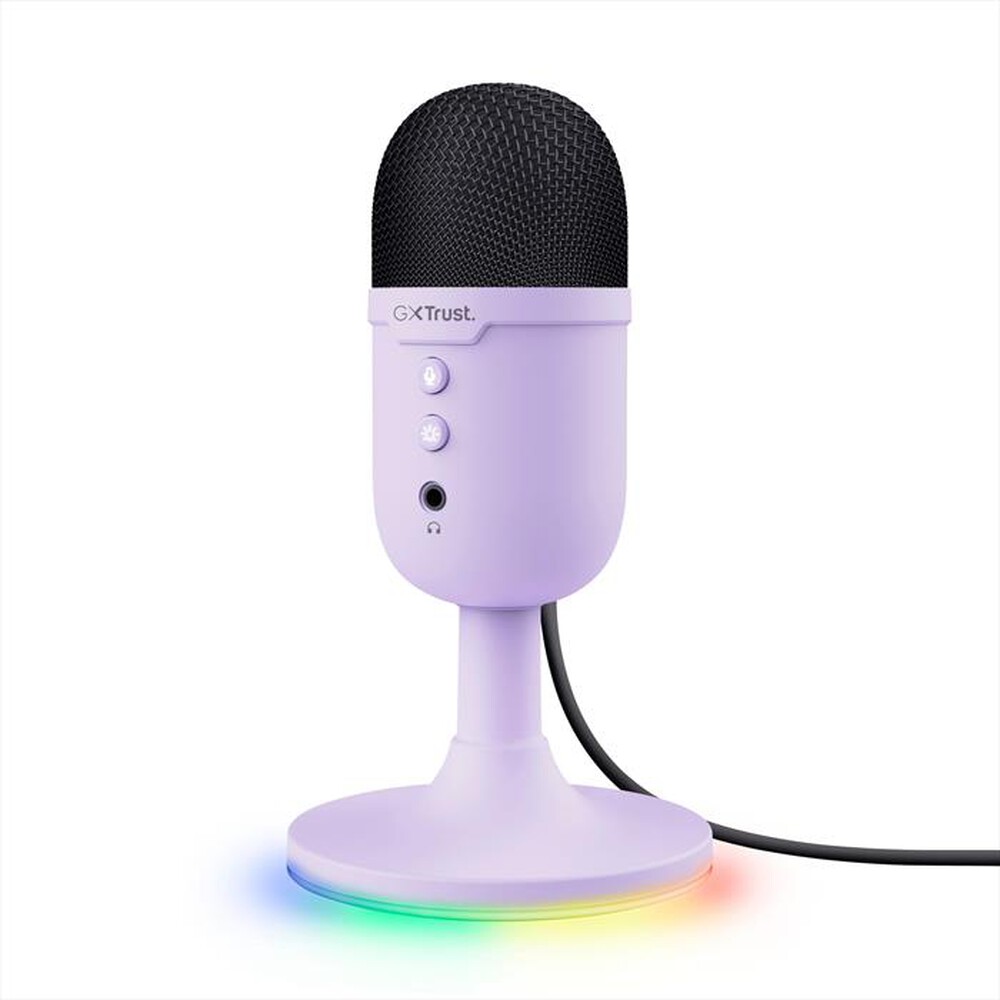 "TRUST - Microfono gaming USB GXT234P YUNIX-Purple"