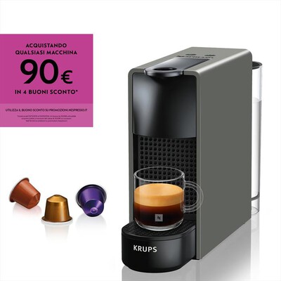 KRUPS - XN110BK Essenza  Mini Nespresso-Intense Grey
