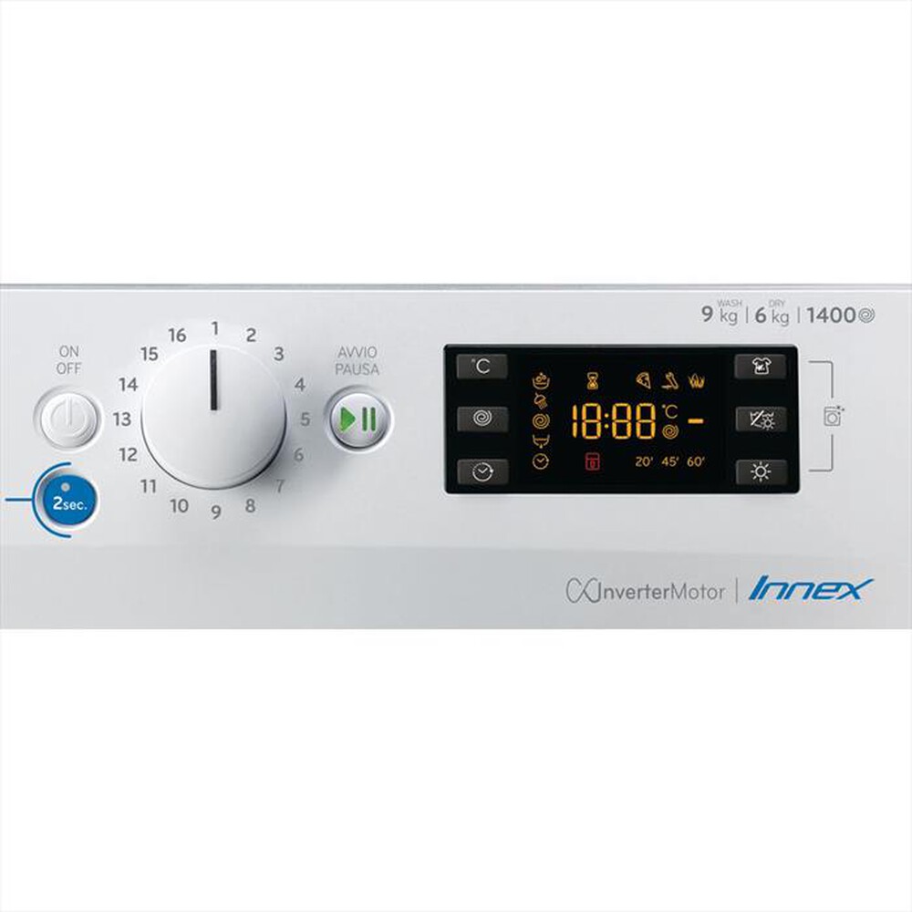 "INDESIT - Lavasciuga BDE 961483X WK IT N 9/6 Kg Classe D"