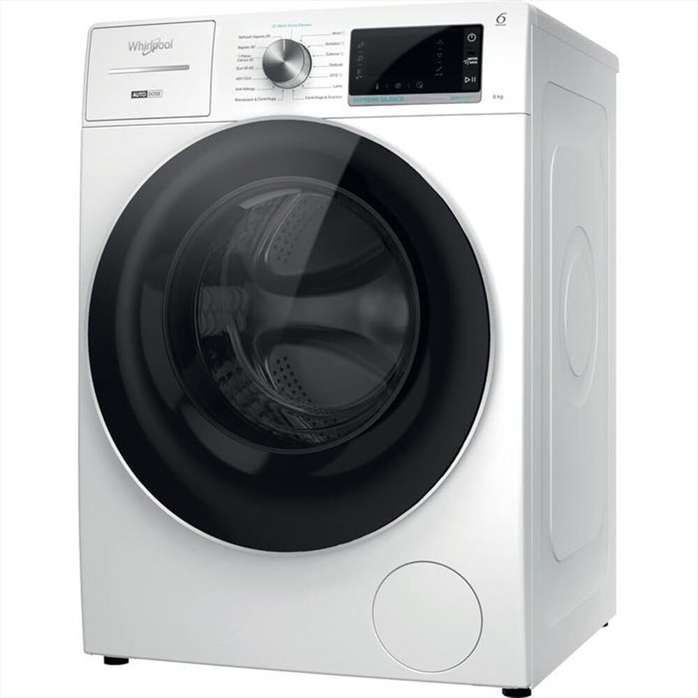 "WHIRLPOOL - Lavatrice SUPREME SILENCE W8 W846WR IT 8 Kg - A-Bianco"
