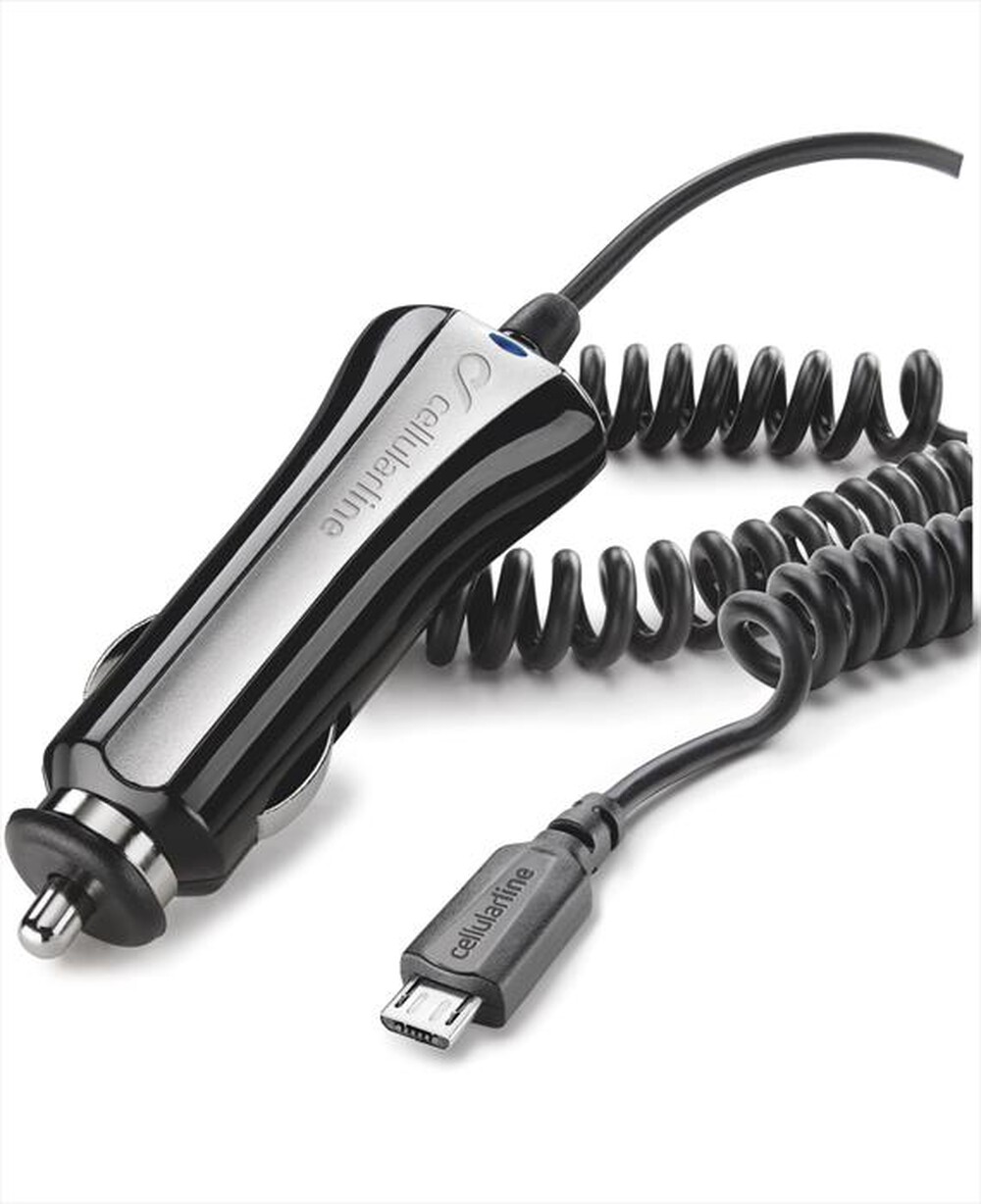 "CELLULARLINE - Caricabatterie da auto Micro USB-Nero"