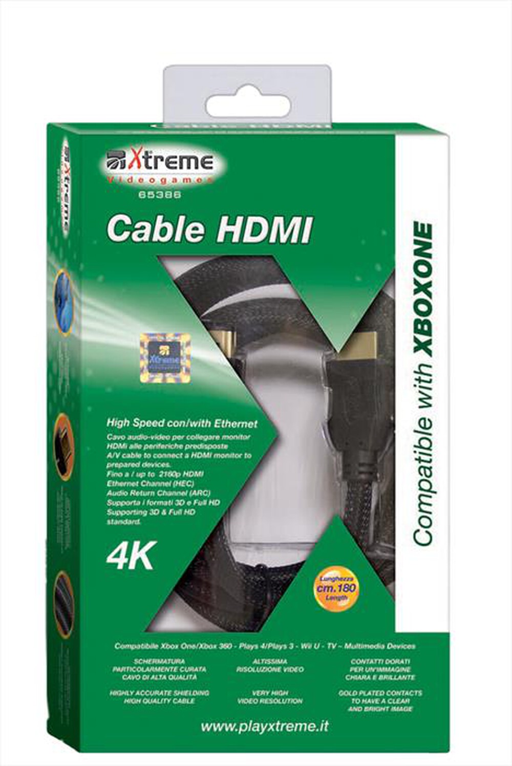 Immagine del prodotto XTREME - 65421 - Xbox One Cavo HDMI 4K