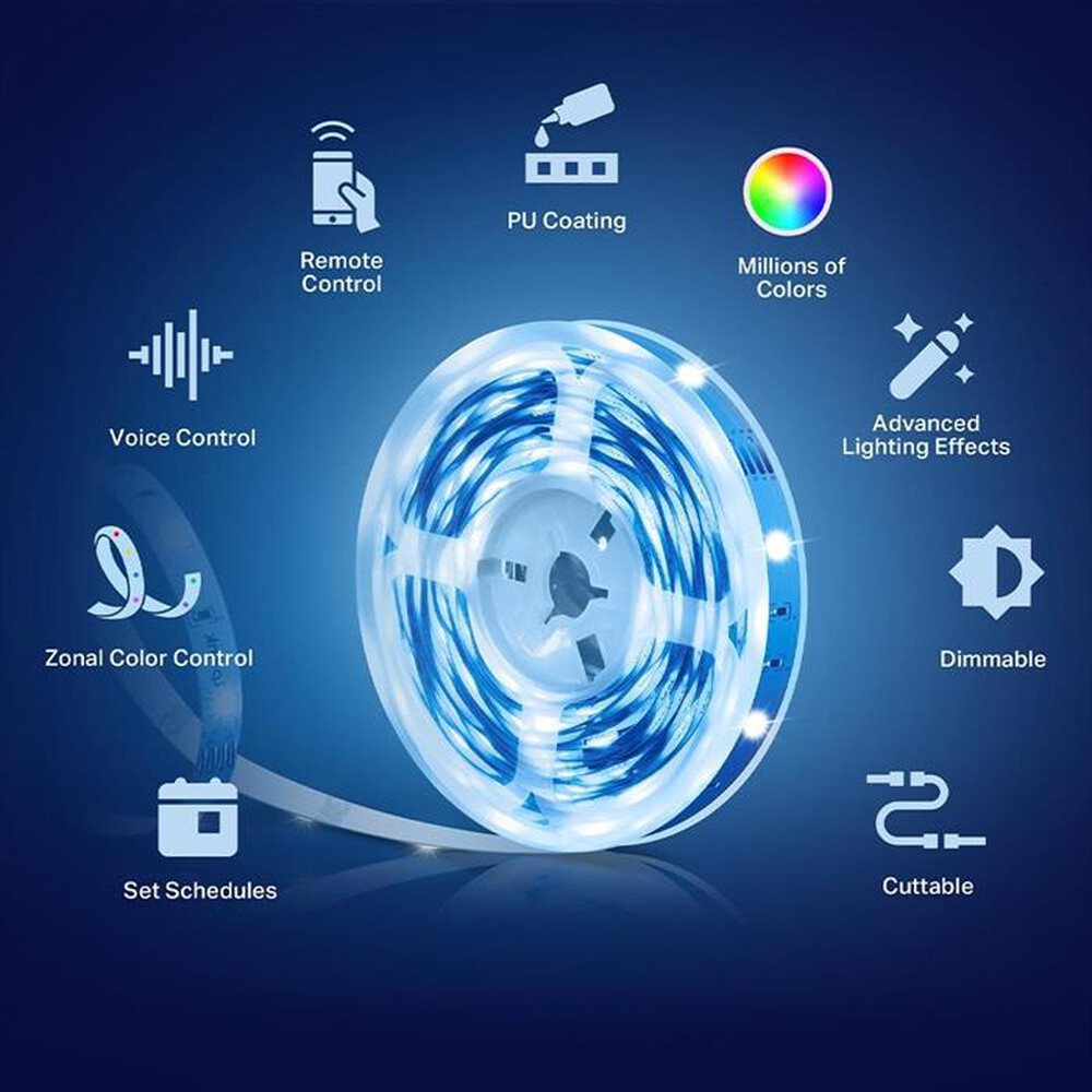 "TP-LINK - SMART WI-FI LIGHT STRIP, MULTICOLOR, 5 METERS"