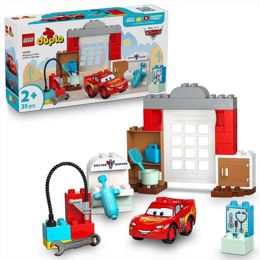 "LEGO - LA VISITA DI MCQUEEN ALLOFFICINA DI DOC-,"