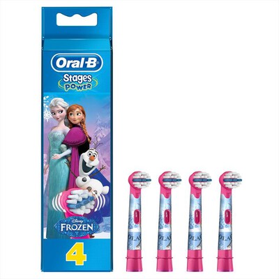 ORAL-B - Testine Kids Frozen 2, 4 Pezzi-Bianco