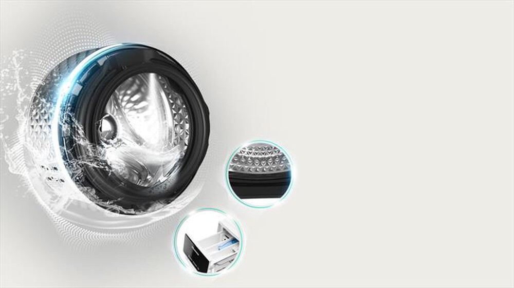 "HISENSE - Lavasciuga WD3S8043BW3 8/5 Kg Classe D-Bianco"