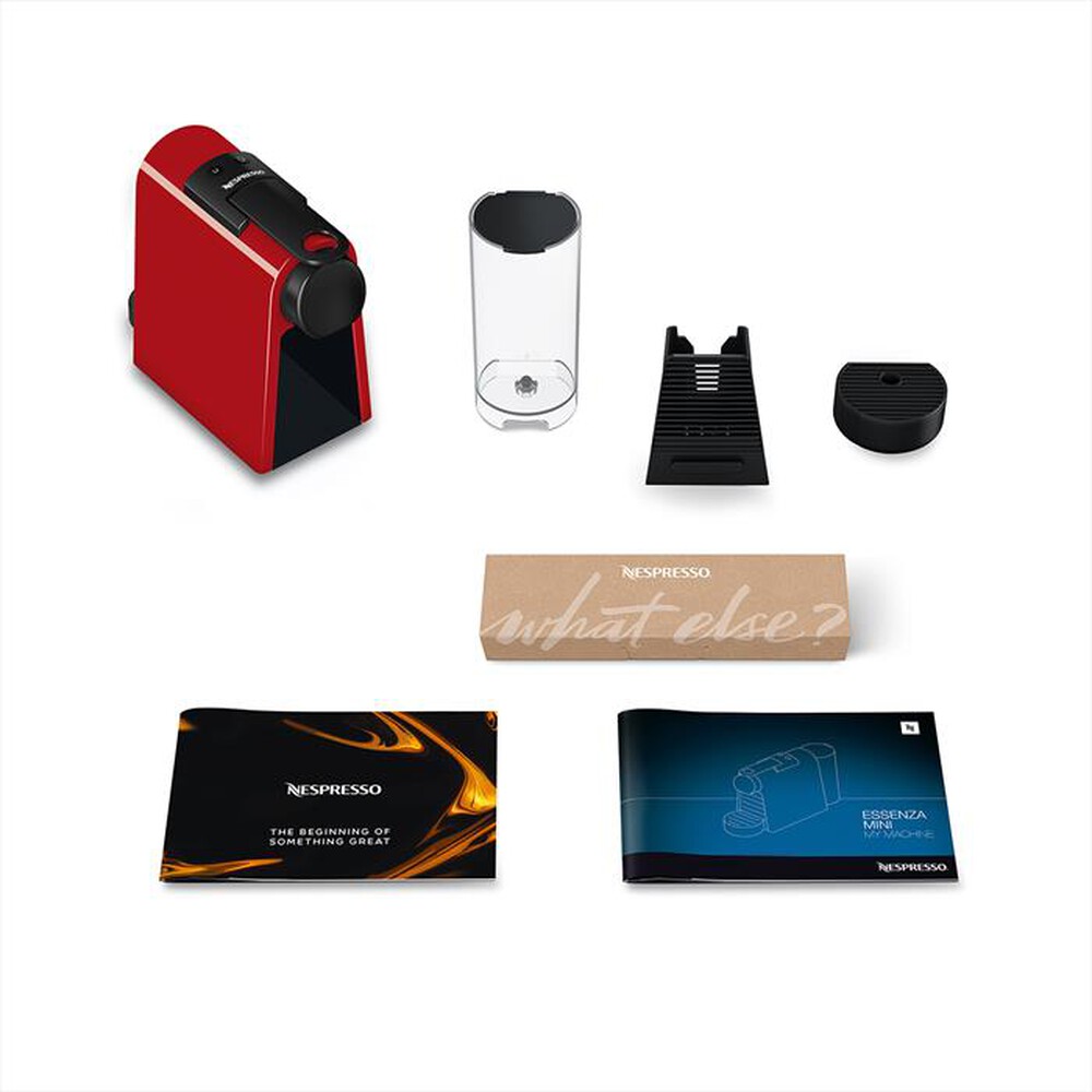 "DE LONGHI - ESSENZA MINI NESPRESSO EN85.R MACCHINA PER CAFFÈ-Rosso"