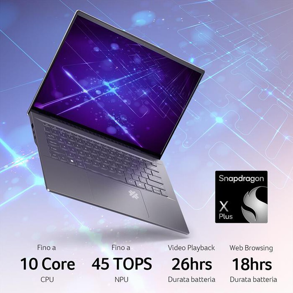 "ACER - Notebook SWIFT 14 AI SF14-11-X9T 14.5\" – COPILOT+-Grigio"