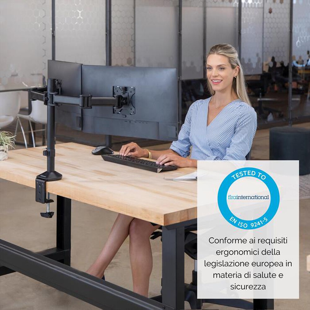 Immagine del prodotto FELLOWES - BRACCIO MONITOR DOPPIO REFLEX-nero