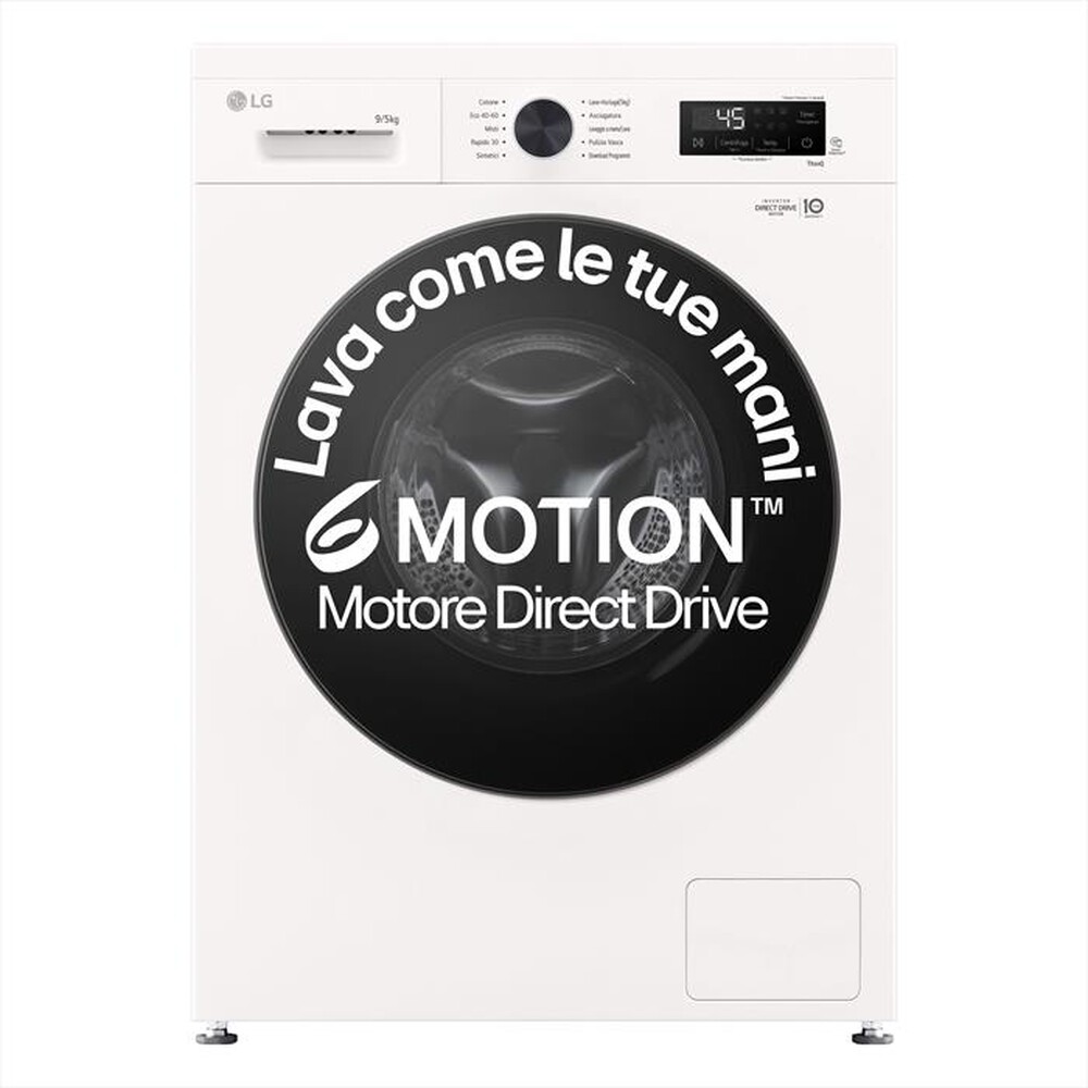 Immagine del prodotto LG - Lavasciuga W4NX1095NWB 6 MOTION 9/5KG Classe A-Essence White