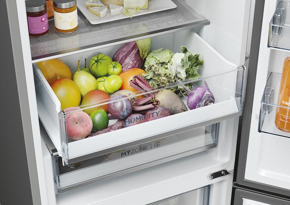 Immagine del prodotto HAIER - Frigorifero combinato HTR3518ENMX Classe C 406 lt-Nero