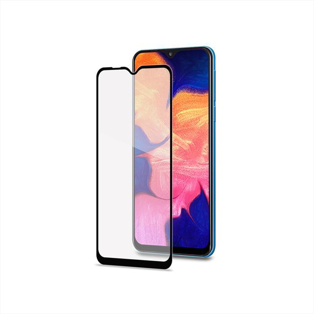"CELLY - FULLGLASS879BK - FULL GLASS GALAXY A10S-Trasparente/Vetro"