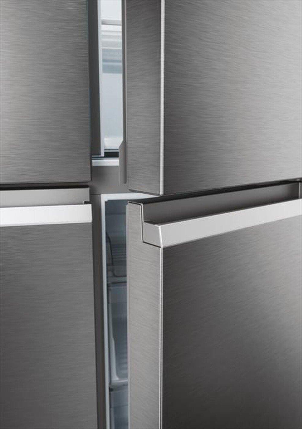 "HAIER - Frigorifero side by side HCR5919ENMP ClasseE 582lt-Platino, Acciaio inossidabile"