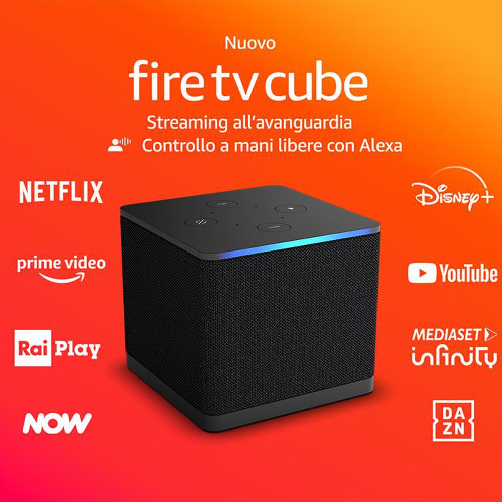 "AMAZON - NUOVO FIRE TV CUBE-Nero"