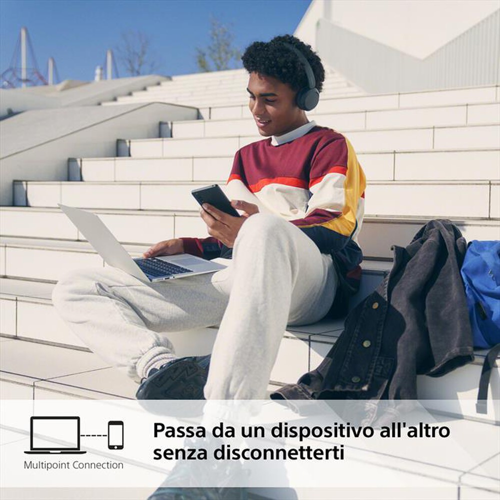 Immagine del prodotto SONY - Cuffie Bluetooth on ear WHCH520B.CE7-Nero