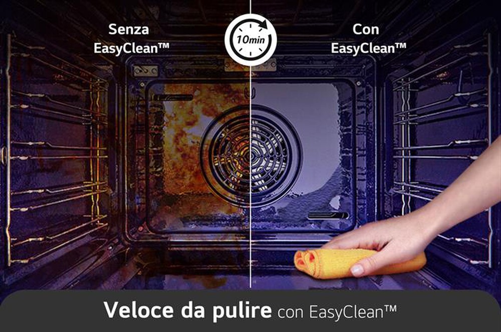 "LG - Forno incasso elettrico INSTAVIEW WSED7613S A+-Inox"