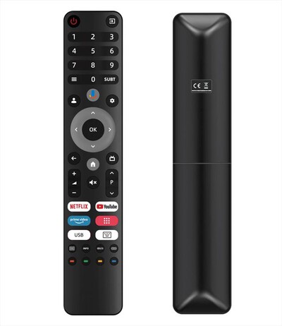 AAAMAZE - TELECOMANDO X GOOGLE TV CON VOICE CONTROL-Nero