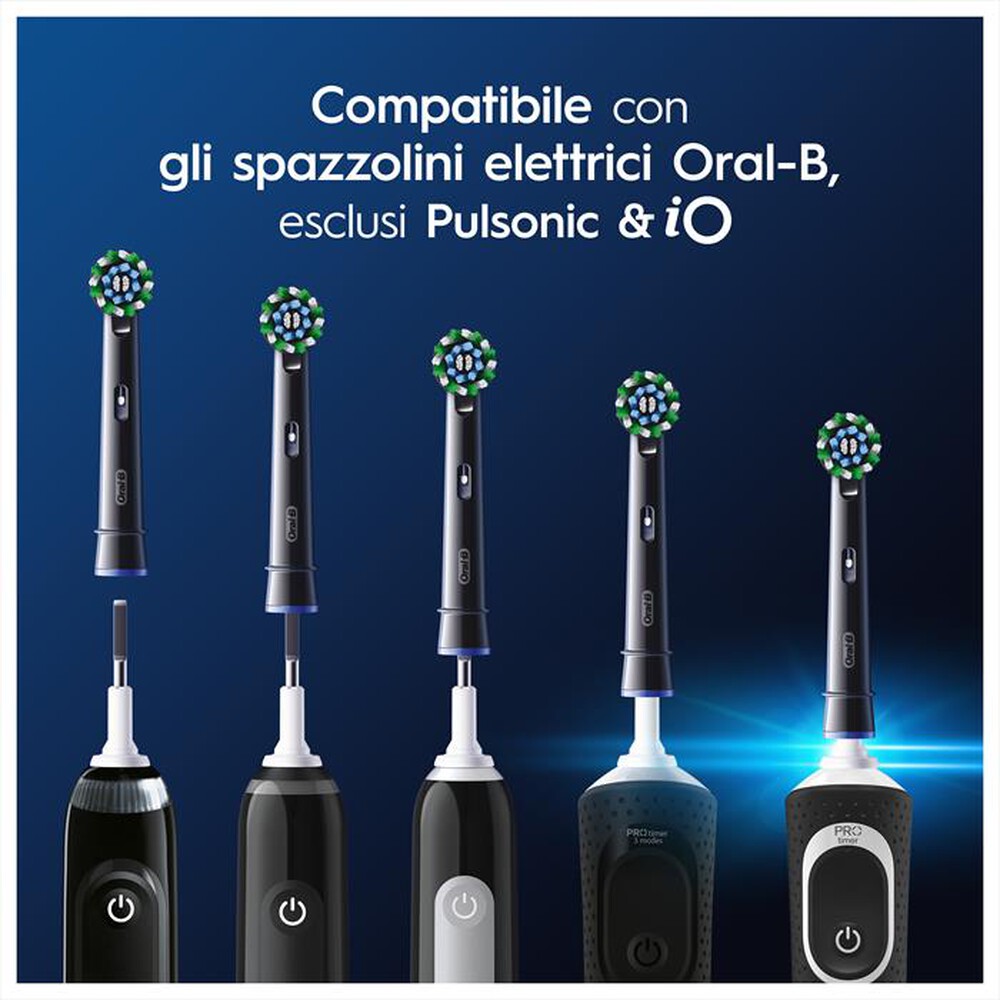 "ORAL-B - Testine Di Ricambio Pro Cross Action 5 Testine-Nero"