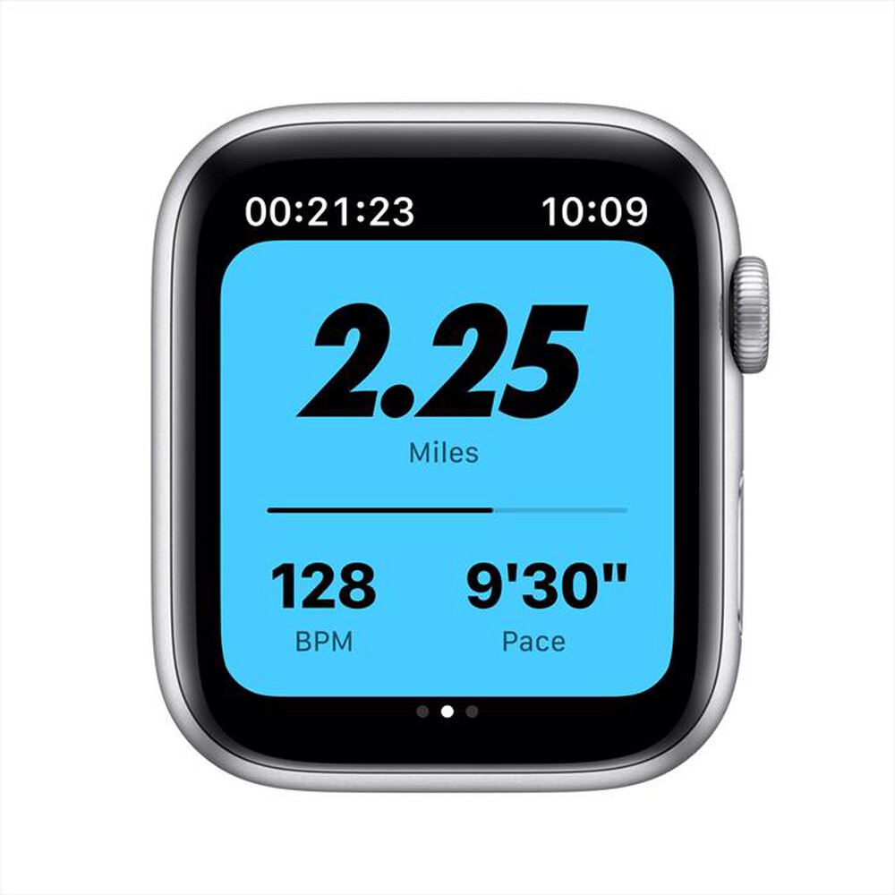 "APPLE - Watch Nike Series 6 GPS+Cell 44mm All Silver-Sport Pure Platinum/Black"