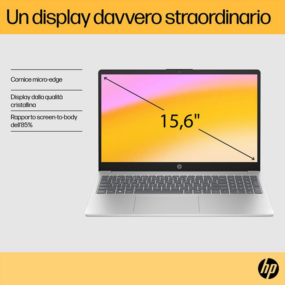 "HP - Notebook 15-FC0043NL-Natural Silver"