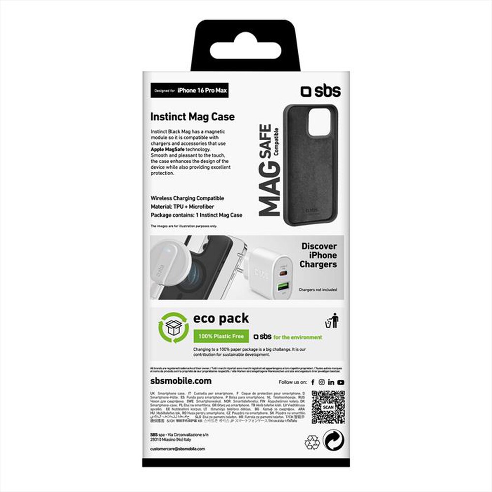 Immagine del prodotto SBS - Cover Instinct Mag iPhone 16 Pro TEINSTMAGIP1667PK-Nero