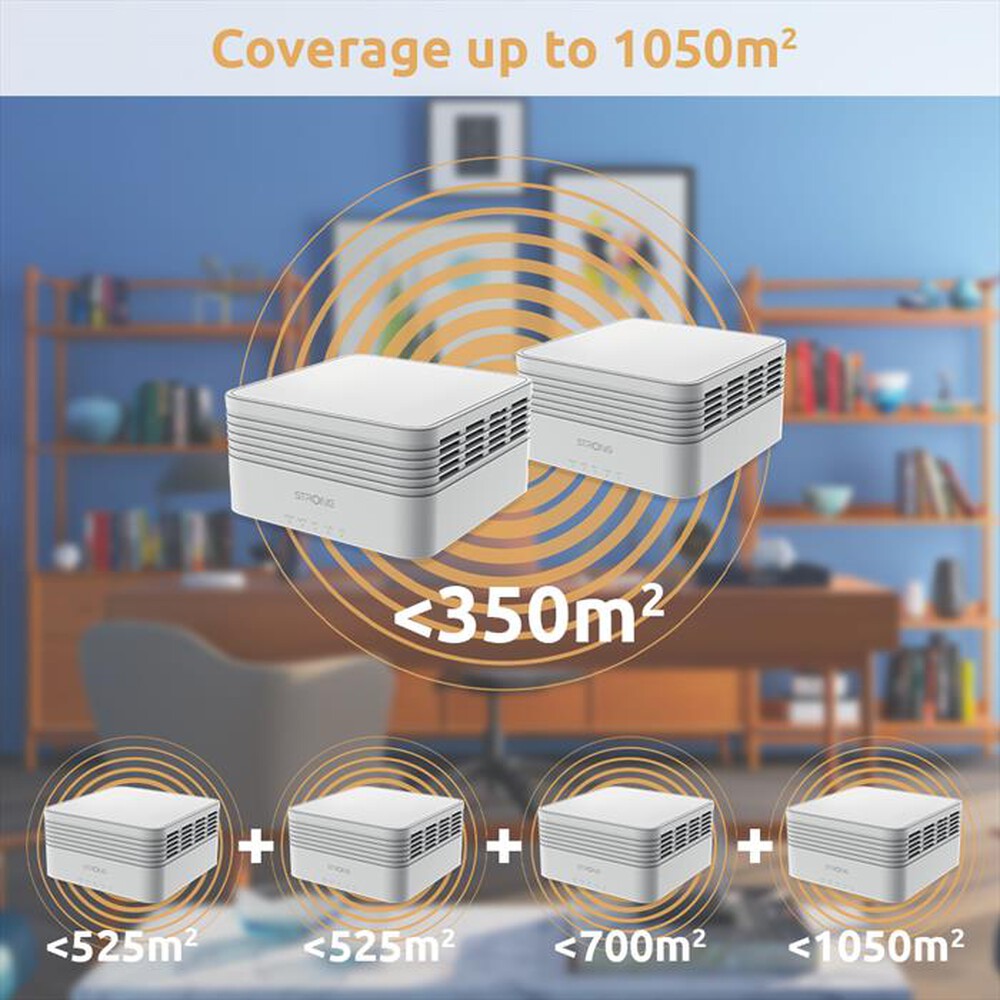 "STRONG - Kit 3 pz mesh AX3000 MESHTRIAX3000EU-BIANCO"