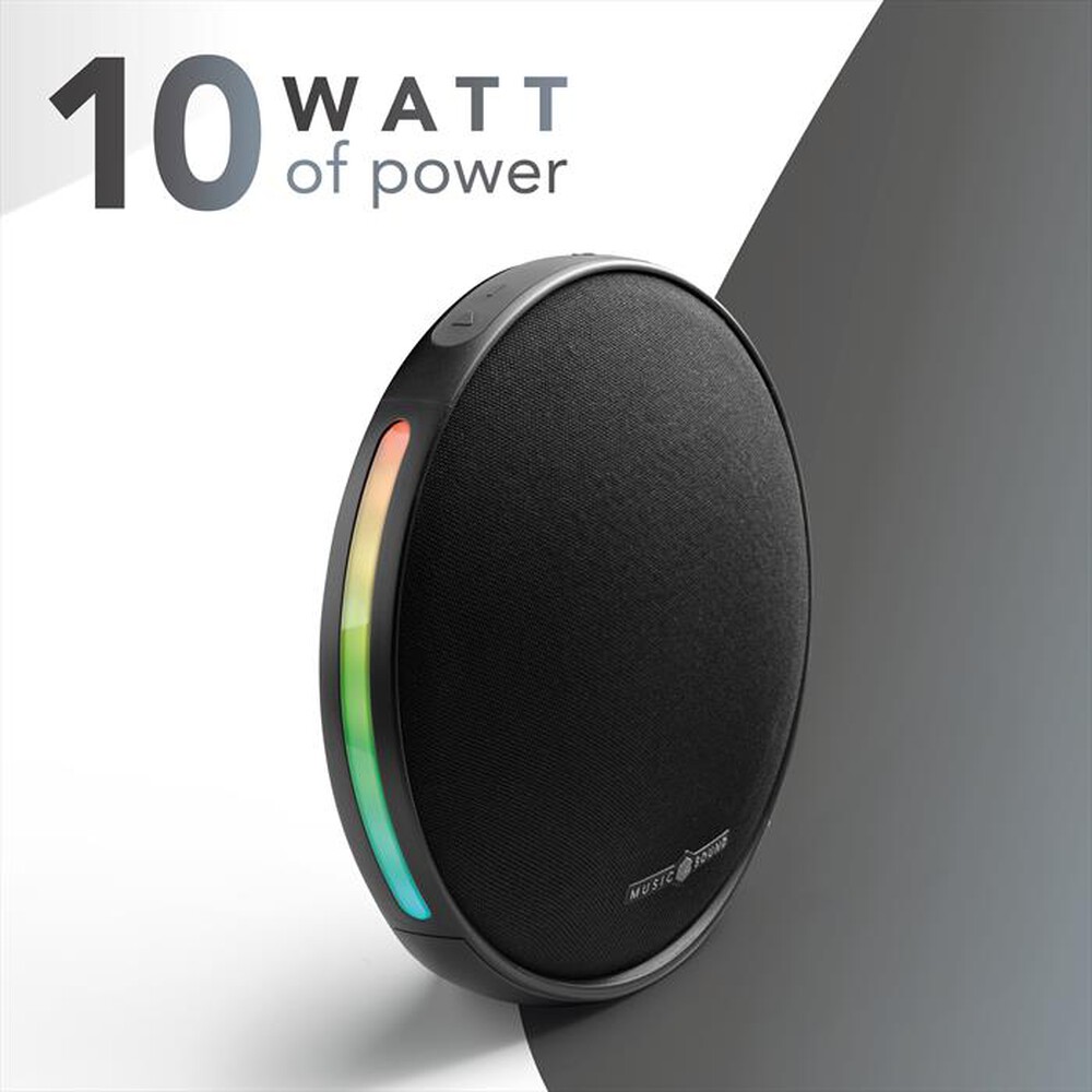 Immagine del prodotto MUSIC SOUND - Speaker Bluetooth portatile VORA-Nero