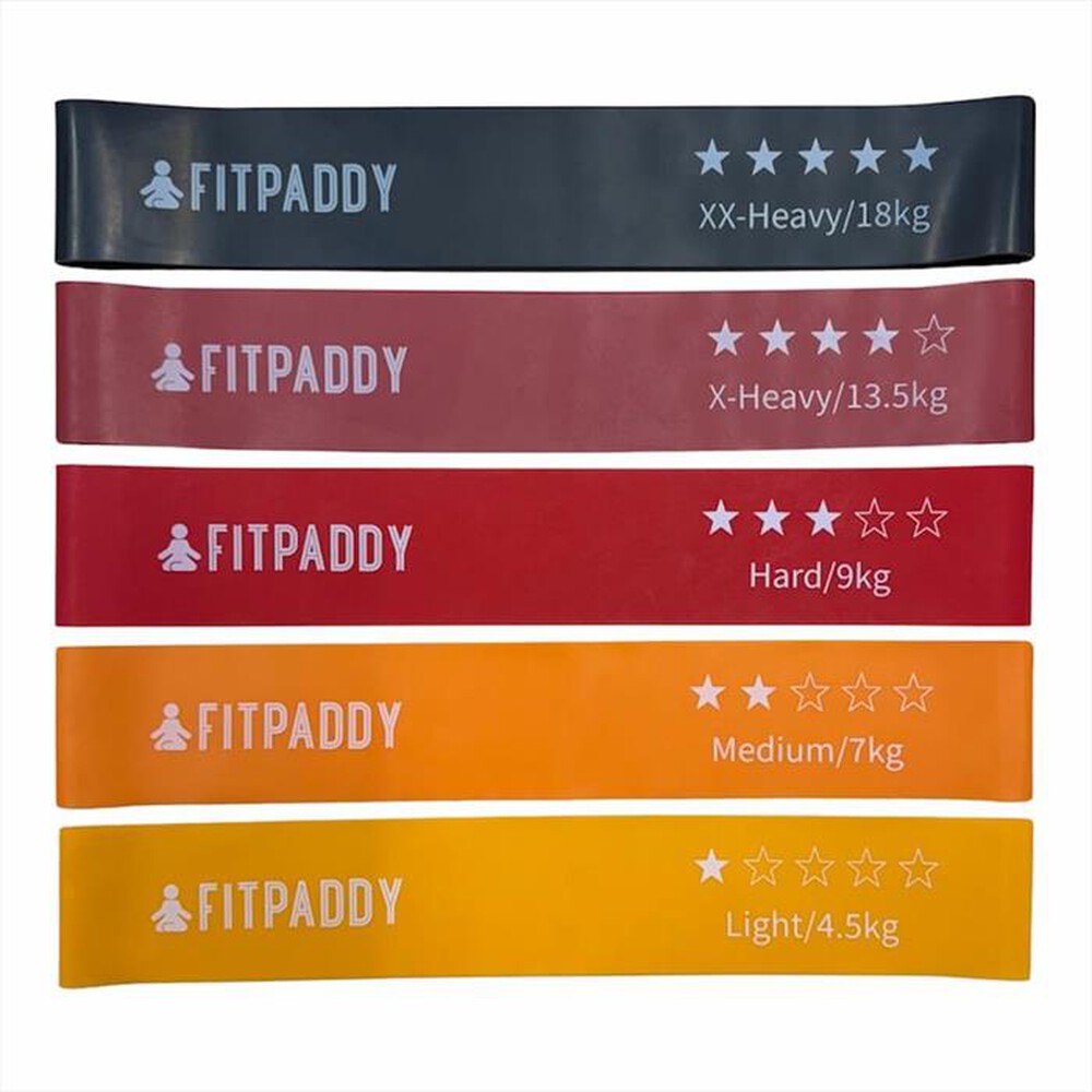 "FITPADDY - ELASTICI DA ALLENAMENTO - KIT 5 PCS - EBND01"