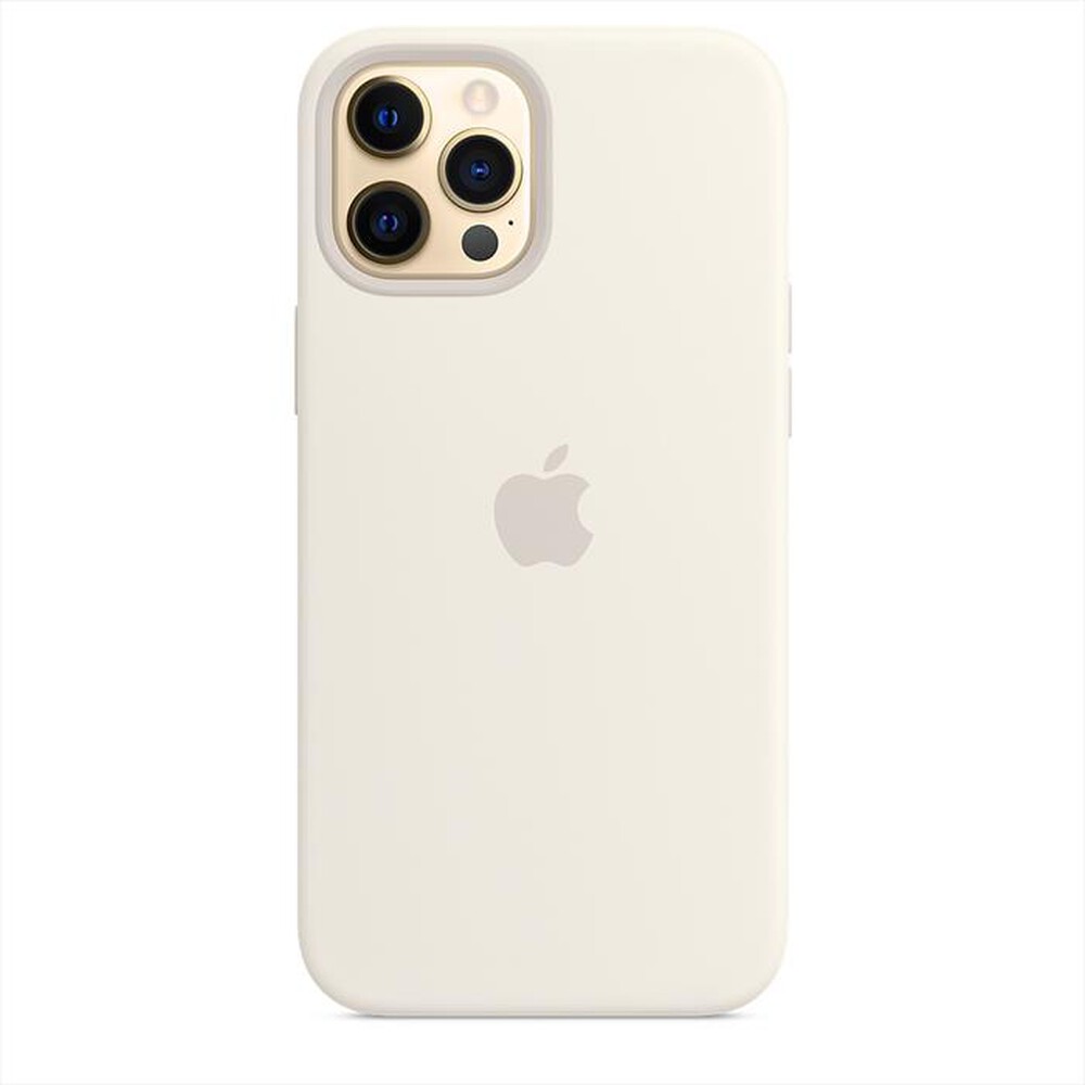"APPLE - Custodia MagSafe in silicone per iPhone 12 Pro Max-Bianco"
