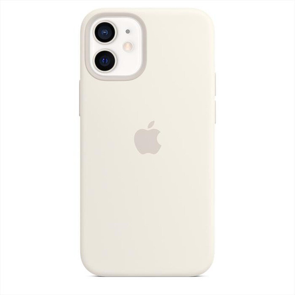 "APPLE - Custodia MagSafe in silicone per iPhone 12 Mini-Bianco"
