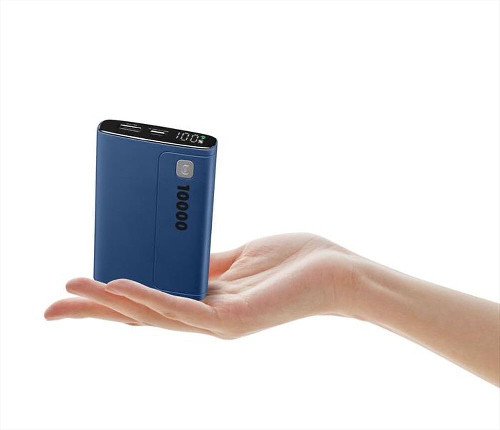 Immagine del prodotto CELLULARLINE - Caricabatterie Portatile PBDISPL01PD10000B-Blu