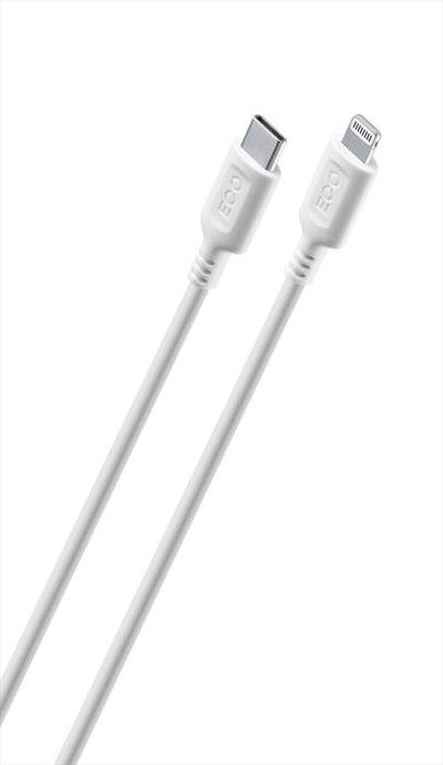 CELLULARLINE - Cavo da USB-C a Lightning ECOUSBDATAC2L1MW-Bianco