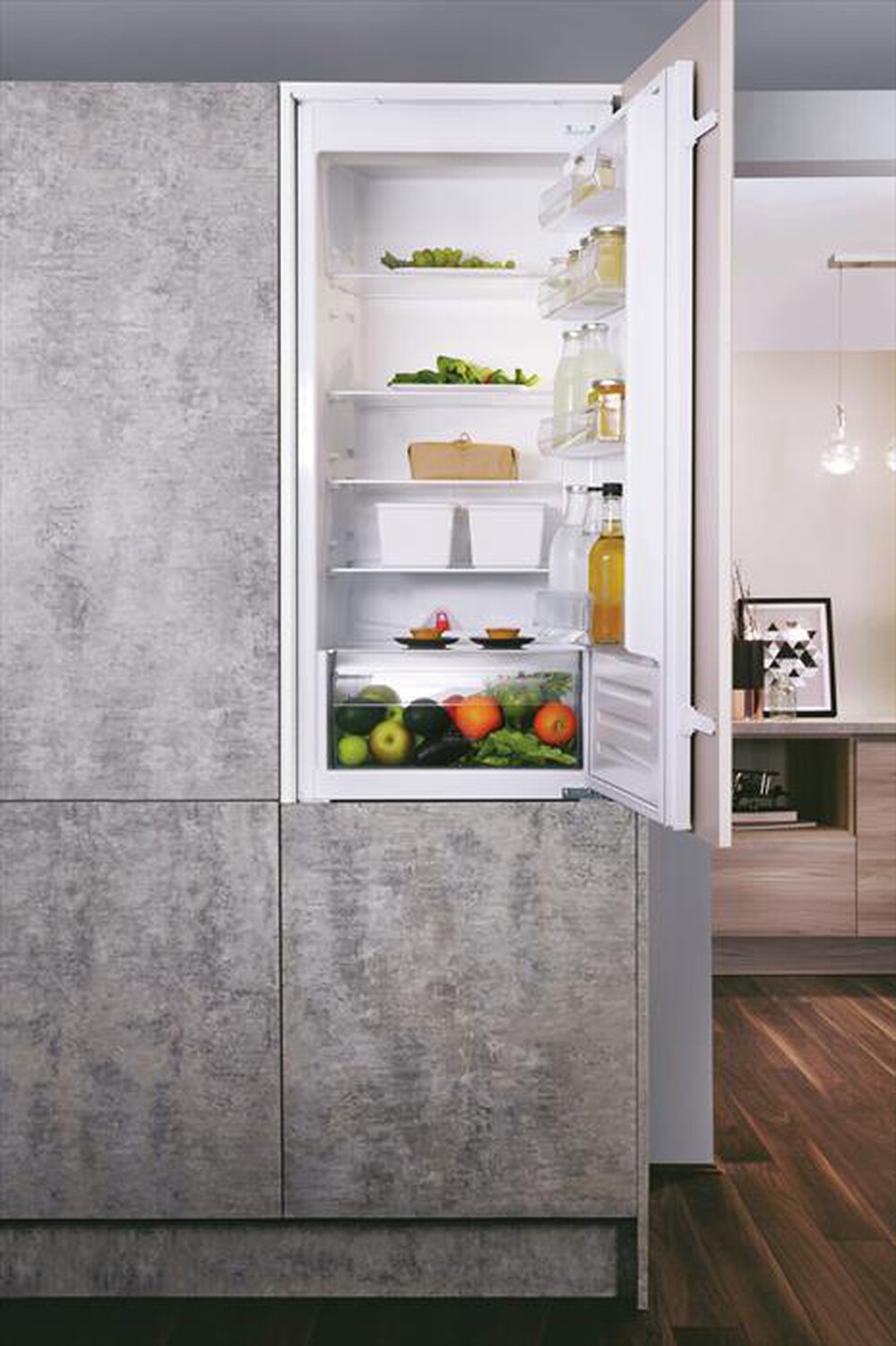 "HOTPOINT ARISTON - Frigorifero 1 porta S 12 A1 D/HA 2 Classe E 209 lt-Stainless steel"